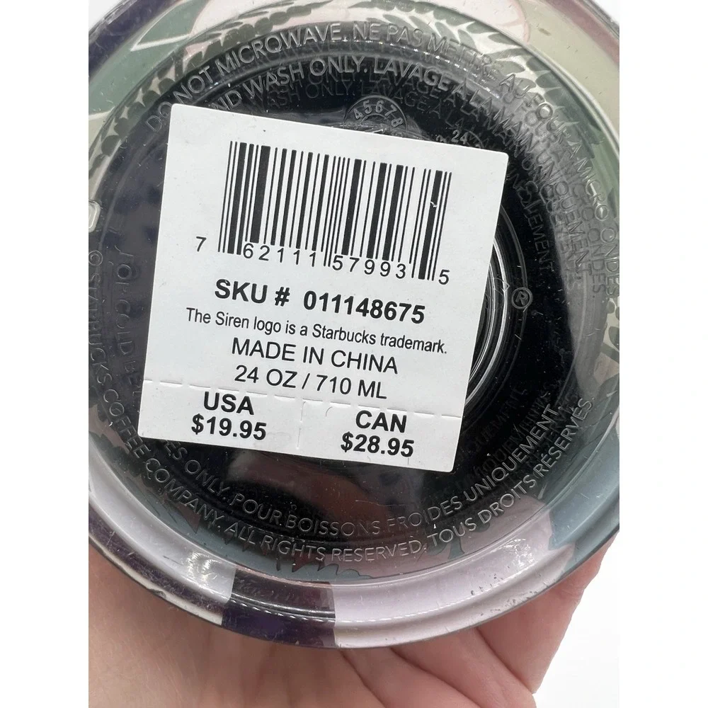 🌸 Starbucks 24 oz Floral Design Plastic Tumbler With Straw - Limited Edition 🌸